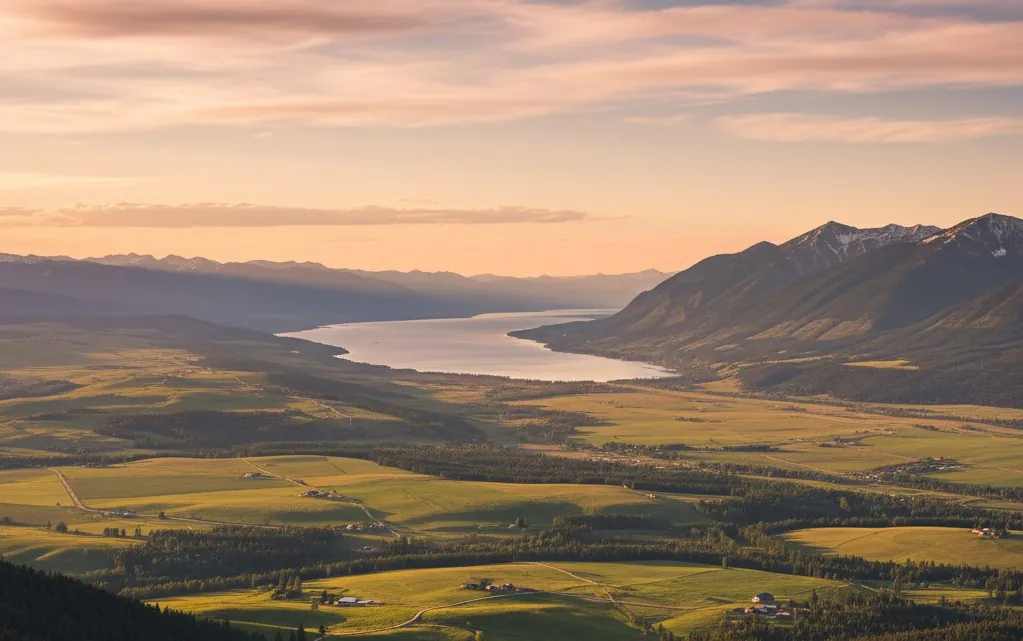 Scenic view of the Flathead Valley, Montana
