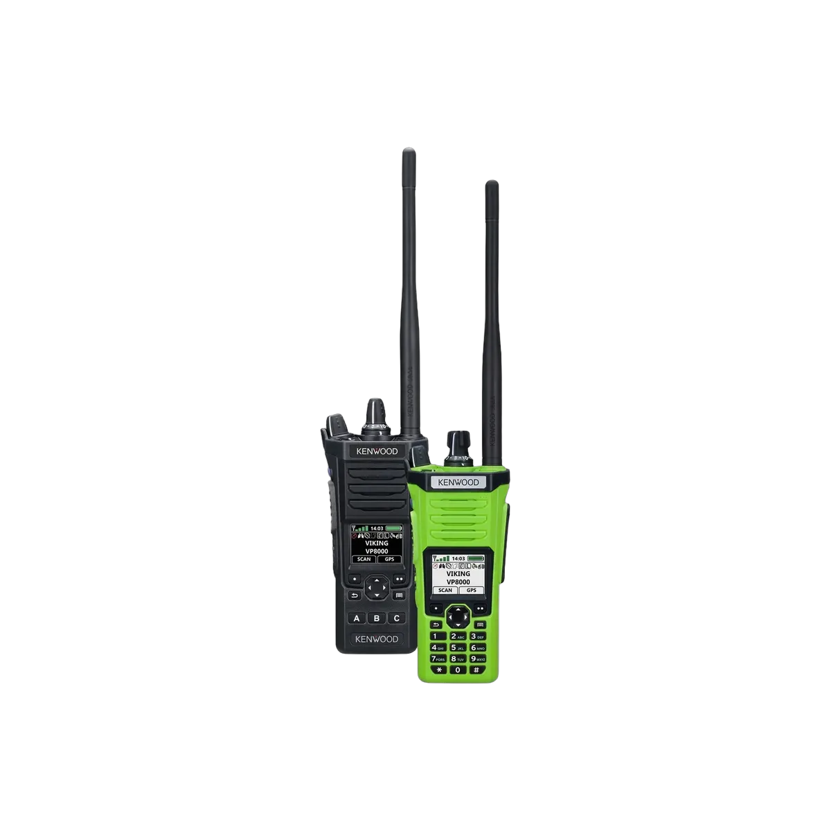 kenwood viking vp8000 front dual black hivis